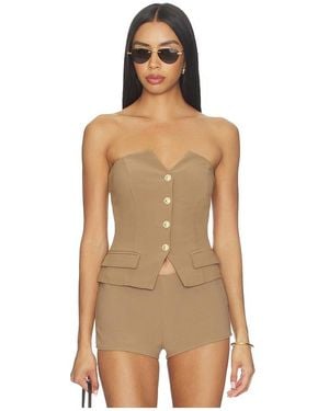 MORE TO COME Twila Strapless Top - Natural