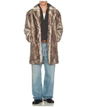 Unreal Fur Denali Coat - Blue