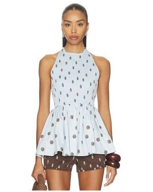 ROAME. Wren Halter Top - White