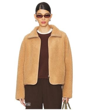 Velvet By Graham & Spencer Sherpa Teddy Cropped Jacket - Natural