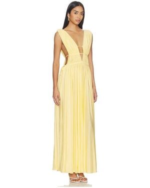 MOTHER OF ALL Helena Maxi Dress - Metallic