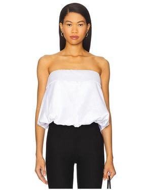 MORE TO COME Jaclyn Strapless Top - White