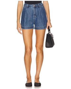 7 For All Mankind Short Plisado En Color Azul Talla (También En 26, 27, 29, 30, 31, 32)