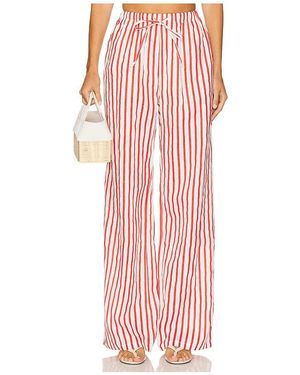 AEXAE Linen Drawstring Pant - Red