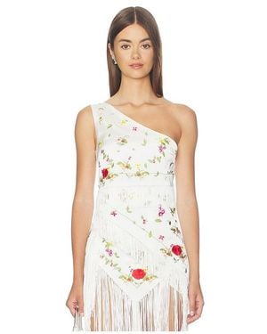 Nii HAI Lara Fringe Top - White