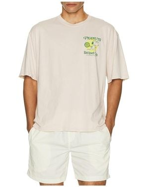 Junk Food Peanuts Racquet Club Oversized Tee - White