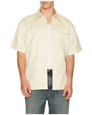 Helmut Lang Short Sleeve Loop Tape Shirt - Blue