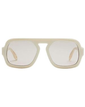 Elisa Johnson Jane Sunglasses - White