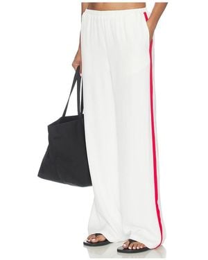 SNDY'S Reed Contrast Pant - White