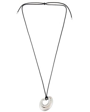 Shashi Delphine Cord Necklace - Black