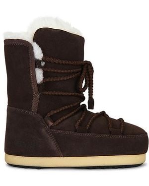 Moon Boot Evx Shearling Boot - Black