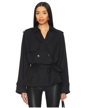 Lioness Abrigo Corto Trencherous En Color Negro Talla En