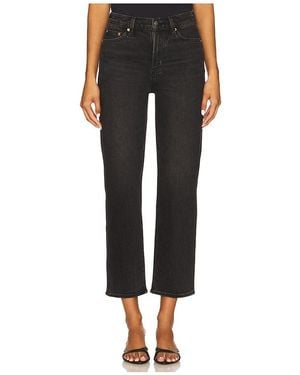 Pistola Charlie High Rise Classic Straight Ankle Jeans - Black