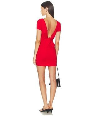 FRAME X Alexandra Leclerc The Monaco Mini Dress - Red