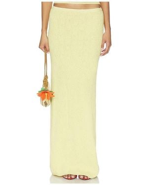 Asta Resort Pointelle Carolina Skirt - Yellow