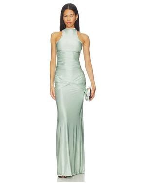 Palmatic Studio Vestido Setigera En Color Verde Talla (También En Xl) - Blanco