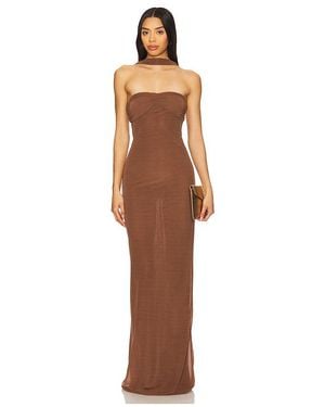 Camila Coelho Abendkleid Terese - Braun