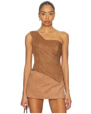 Zuleyha Kuru Maud Corset Top - Brown