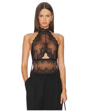 Only Hearts So Fine Lace Marlyin Halter - Black