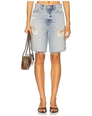 GOOD AMERICAN Good Extreme Barrel Shorts - Blue