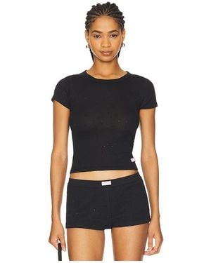 Alexander Wang Hotfix Short Sleeve Crewneck Tee - Black