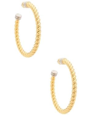 Luv Aj The Xl Sierra Rope Hoops Eaarring - Metallic