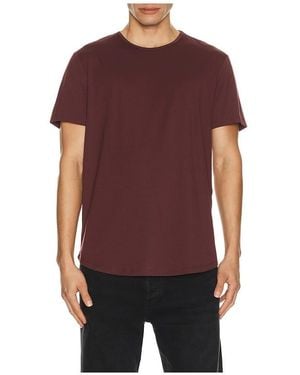 Cuts Ao Curve Hem Tee - Red
