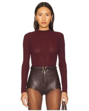 SNDY'S X Revolve Lounge Katya Sheer Top - Red