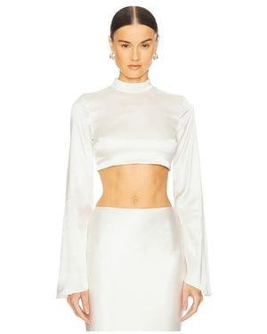 LOBA Isabelle Crop Top - White