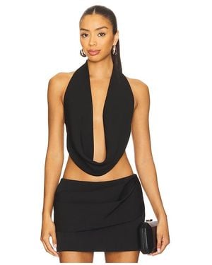 Alex Perry Halter Top - Black