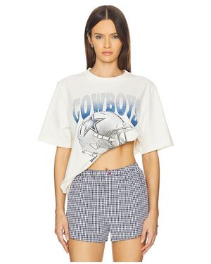 The Wild Collective T-SHIRT GRAPHIQUE COWBOYS en Ivory - Blanc