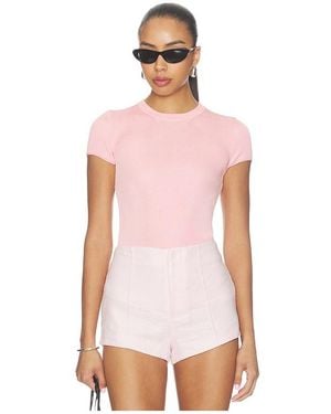 L'academie 'Academie Kiersey Knit T-Shirt - Pink