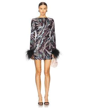 Bronx and Banco Tokyo Feather Mini Dress - Black