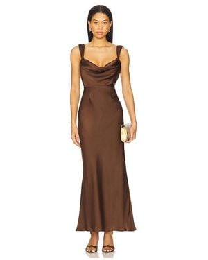 Runaway the Label Margot Maxi Dress - Brown