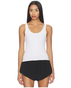 PERFECTWHITETEE Poorboy Rib Tank Top - White