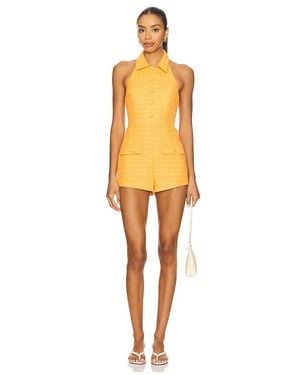 Amanda Uprichard Archer Playsuit - Orange