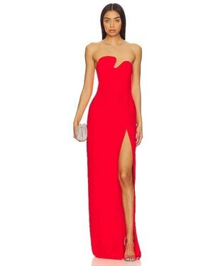 Amanda Uprichard X Revolve Strapless Puzzle Gown - Red