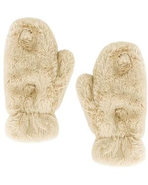Apparis Coco Faux Fur Gloves - Natural