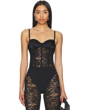 Fleur du Mal X Revolve Boned Bustier - Black