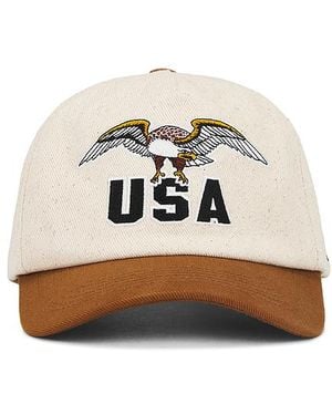 HEMLOCK HAT CO. Usa Baseball Hat - White