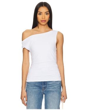 Bobi Twist Off The Shoulder Top - White
