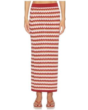 Ronny Kobo Drake Knit Skirt - Red