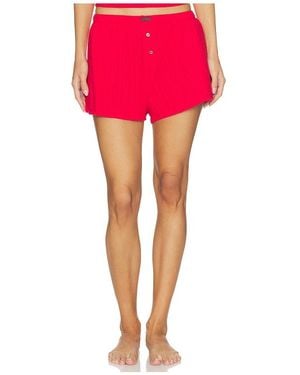Lunya Pointelle High Rise Short - Pink