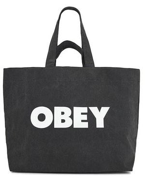 Obey Tote-Bag Pigment Dyed - Schwarz