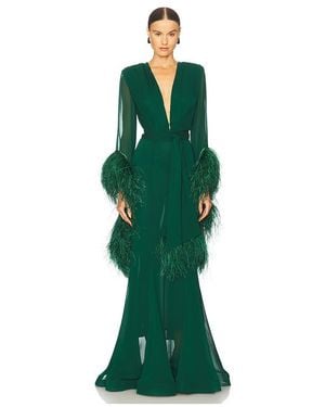 Bronx and Banco Vestido Con Cuello En V Geisha En Color Verde Talla (También En M, S, Xl, Xs)