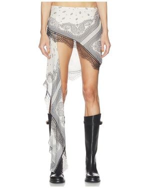 Halo Falda Spiral Bandana Skirt En Color Blanco Talla (Tambiãn En M)
