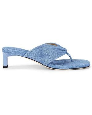 Dear Frances Wrap Mid Heel - Blue