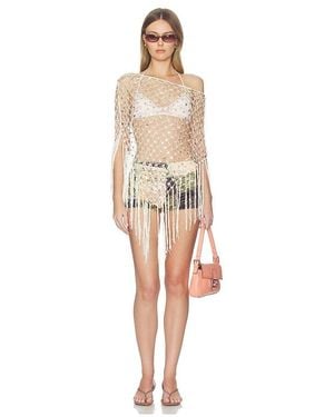 Urban Outfitters Mountain Strings Poncho - Natural