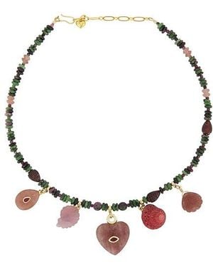 Brinker & Eliza Rosewood Necklace - Multicolour