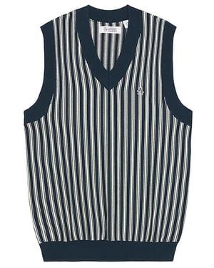 Original Penguin Vertical Stripe Sweater Vest - ブラック